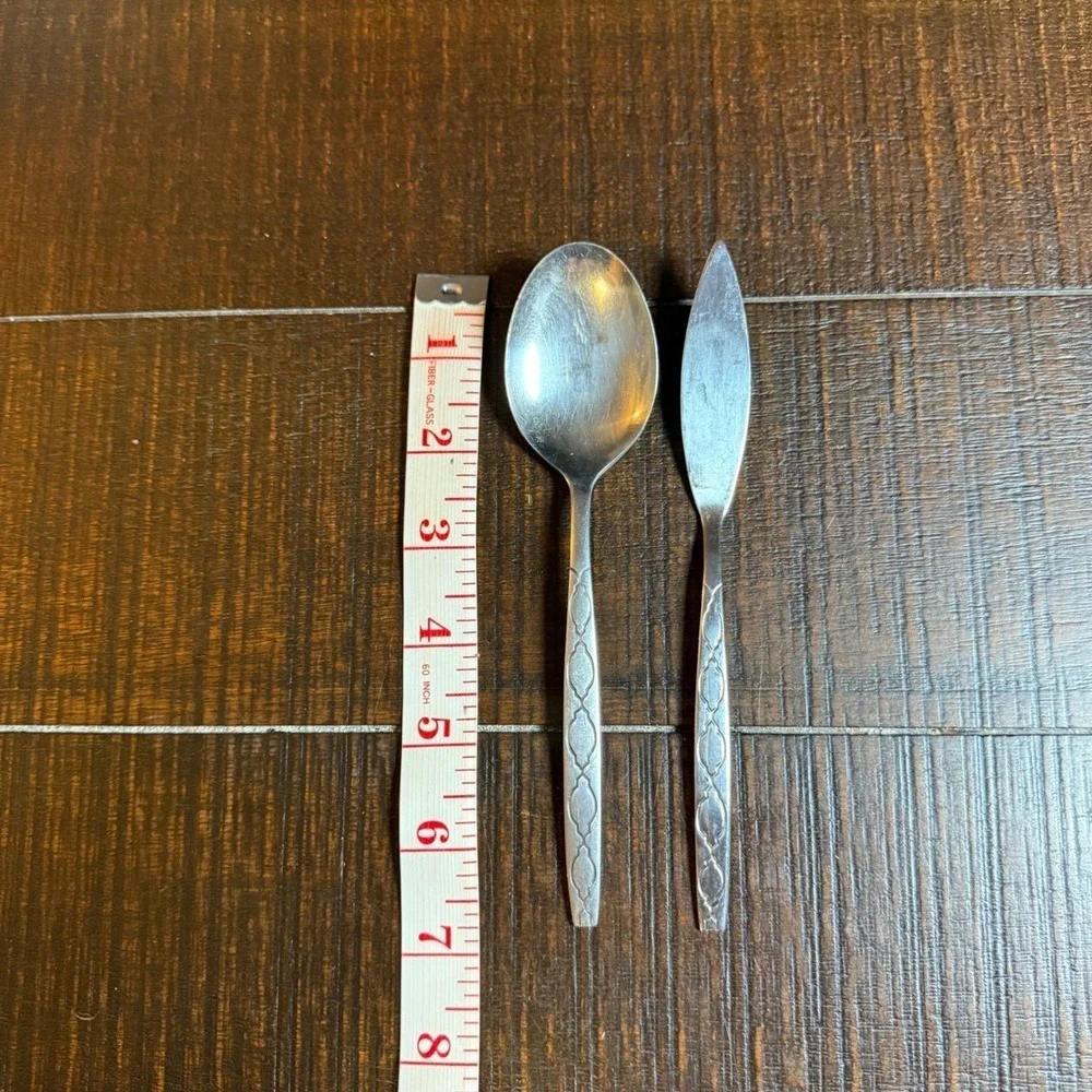 Oneida Northland Caledonia Stainless Korea Spoon Butter Knife Speader MSM VTG